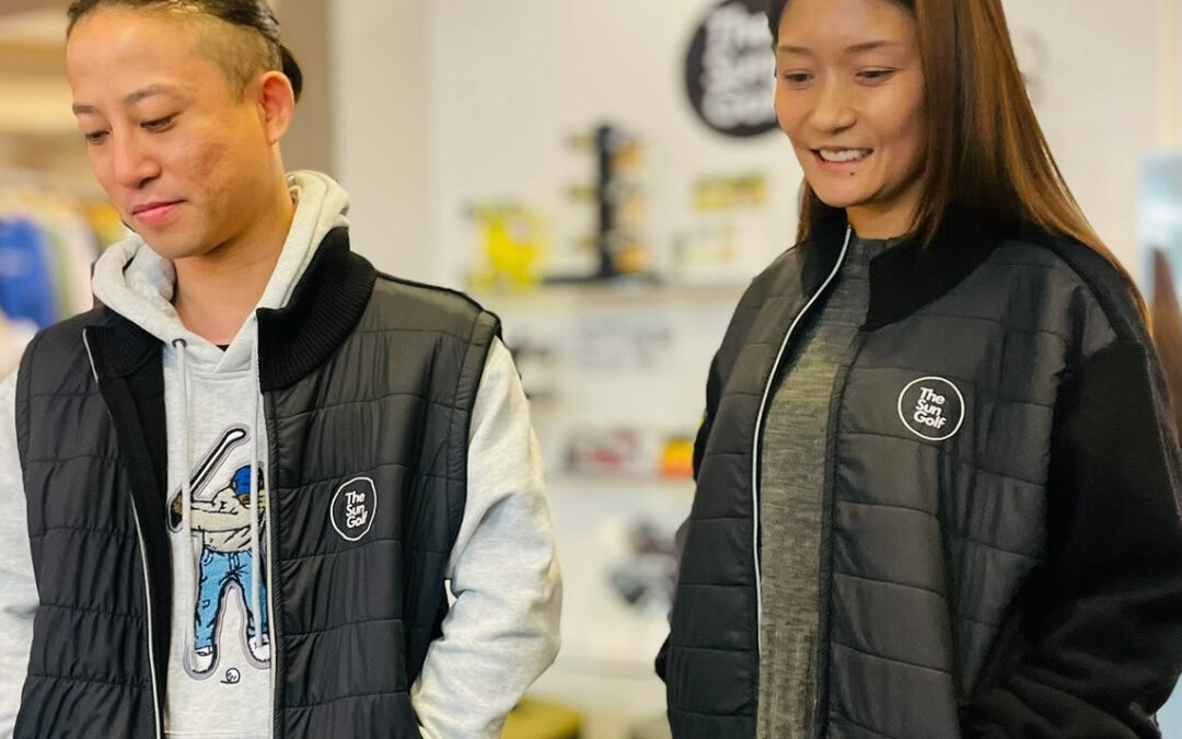 THE SUN GOLFオリジナルニットフルZIPジャケット